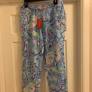 NWT: Lilly Pulitzer Aden Linen Pant Size M